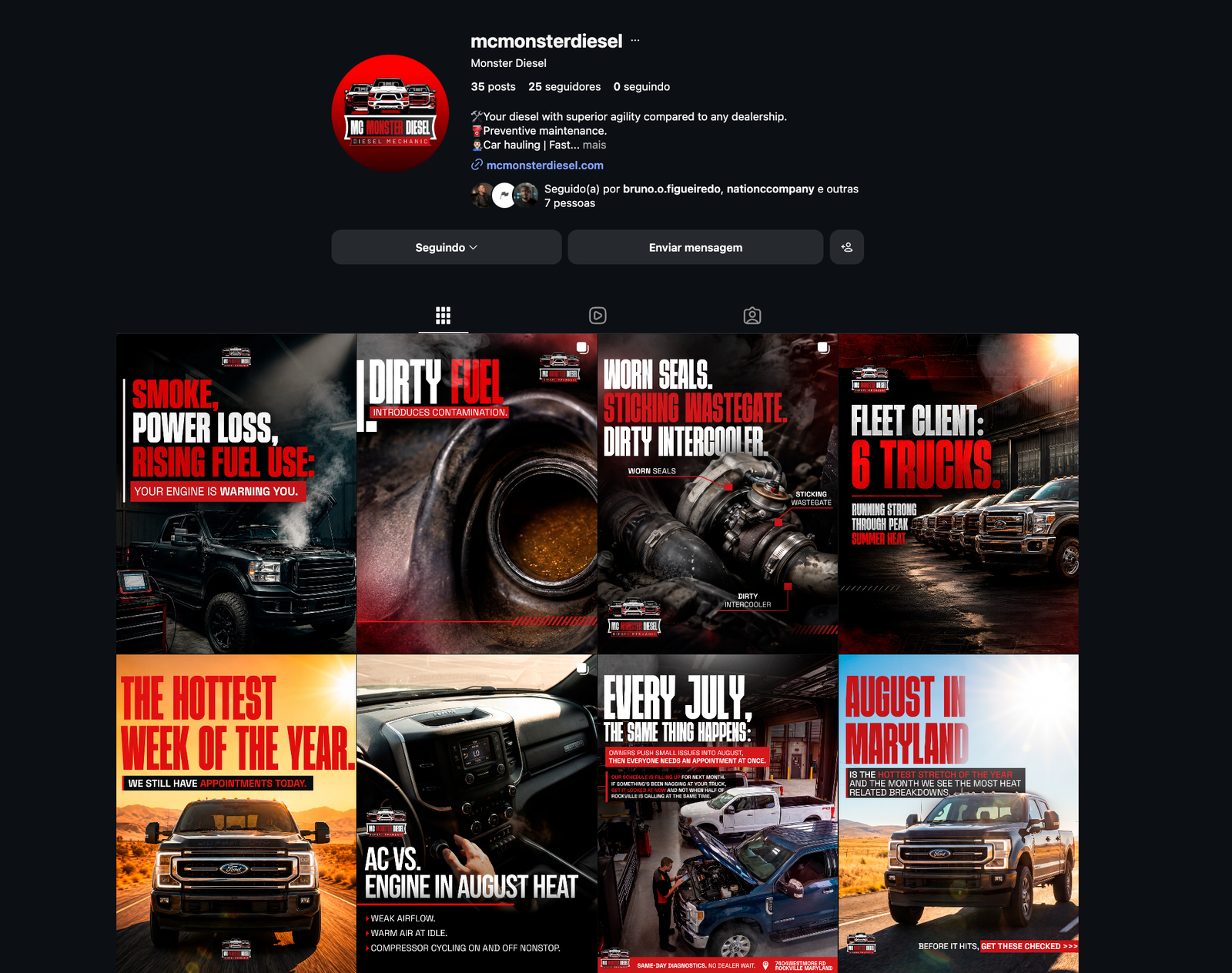 Site, SEO local e direção criativa para aumentar presença digital.