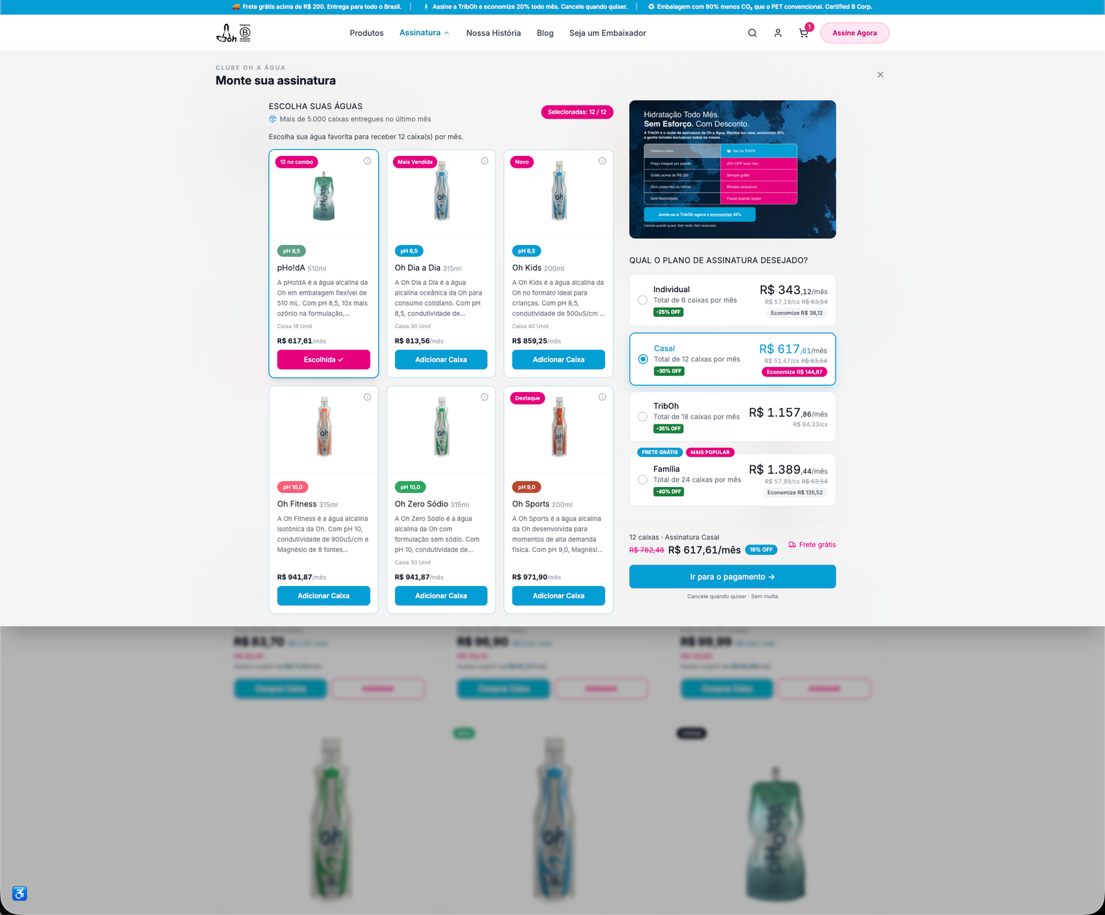 Uma experiência de compra mais clara para uma marca de água alcalina. - Imagem 1