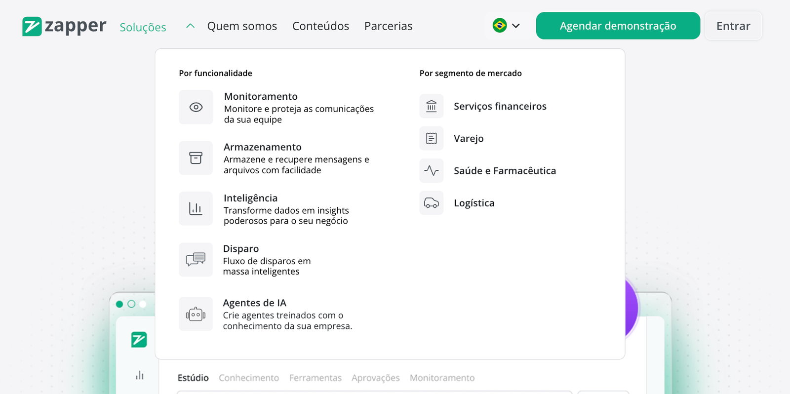 Interfaces e implementação em Framer para uma plataforma B2B. - Imagem 1