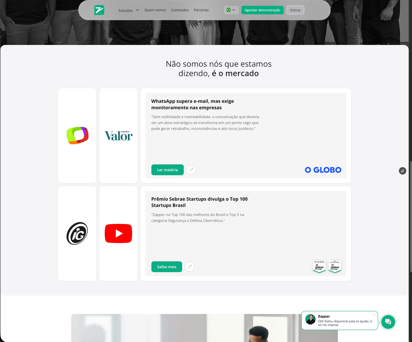 Interfaces e implementação em Framer para uma plataforma B2B. - Imagem 1